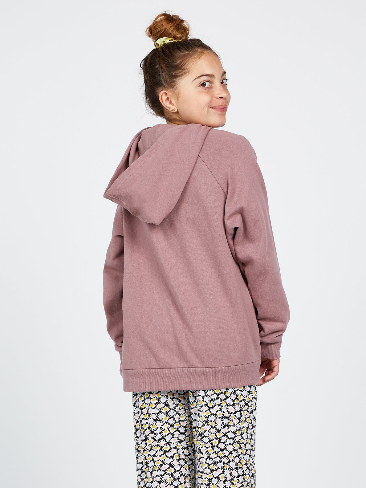 Girls Truly Stoked Boyfriend Hoodie - Raisin (R4122200_RSN) [B]