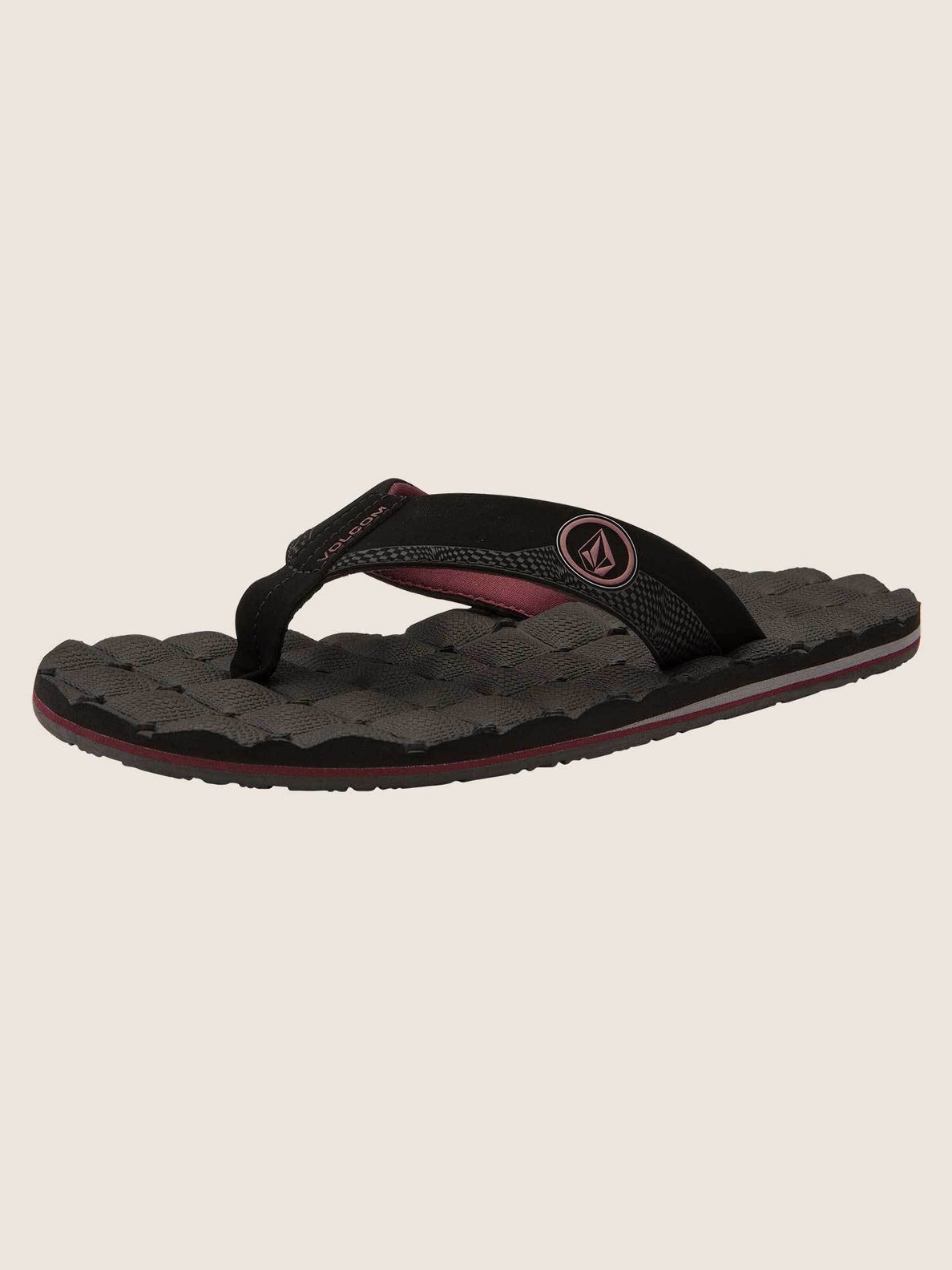 volcom recliner flip flops mens