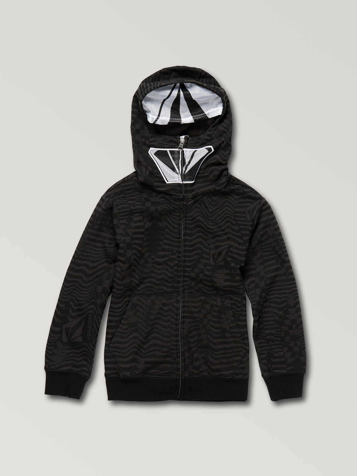 volcom full zip hoodies with faces