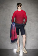 Louis Vuitton LV Men Campaign Red Navy Jumper Sweater Pullover Sweatshirt XL XXL
