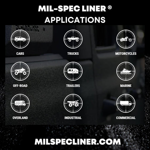 Mil-Spec Liner Protective Spray Bedliner Applications