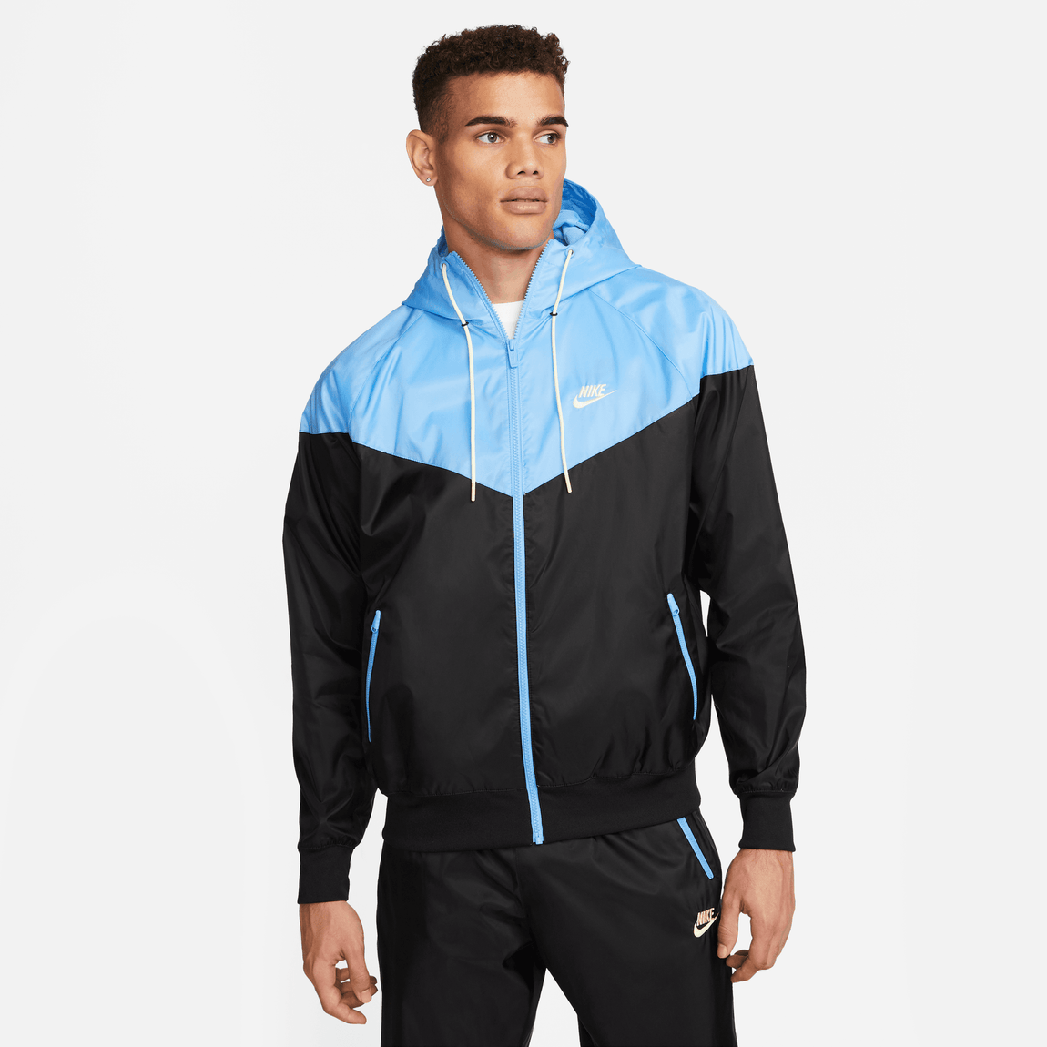 Nike Sportswear Windrunner (Black/University Blue-Citron Tint) –