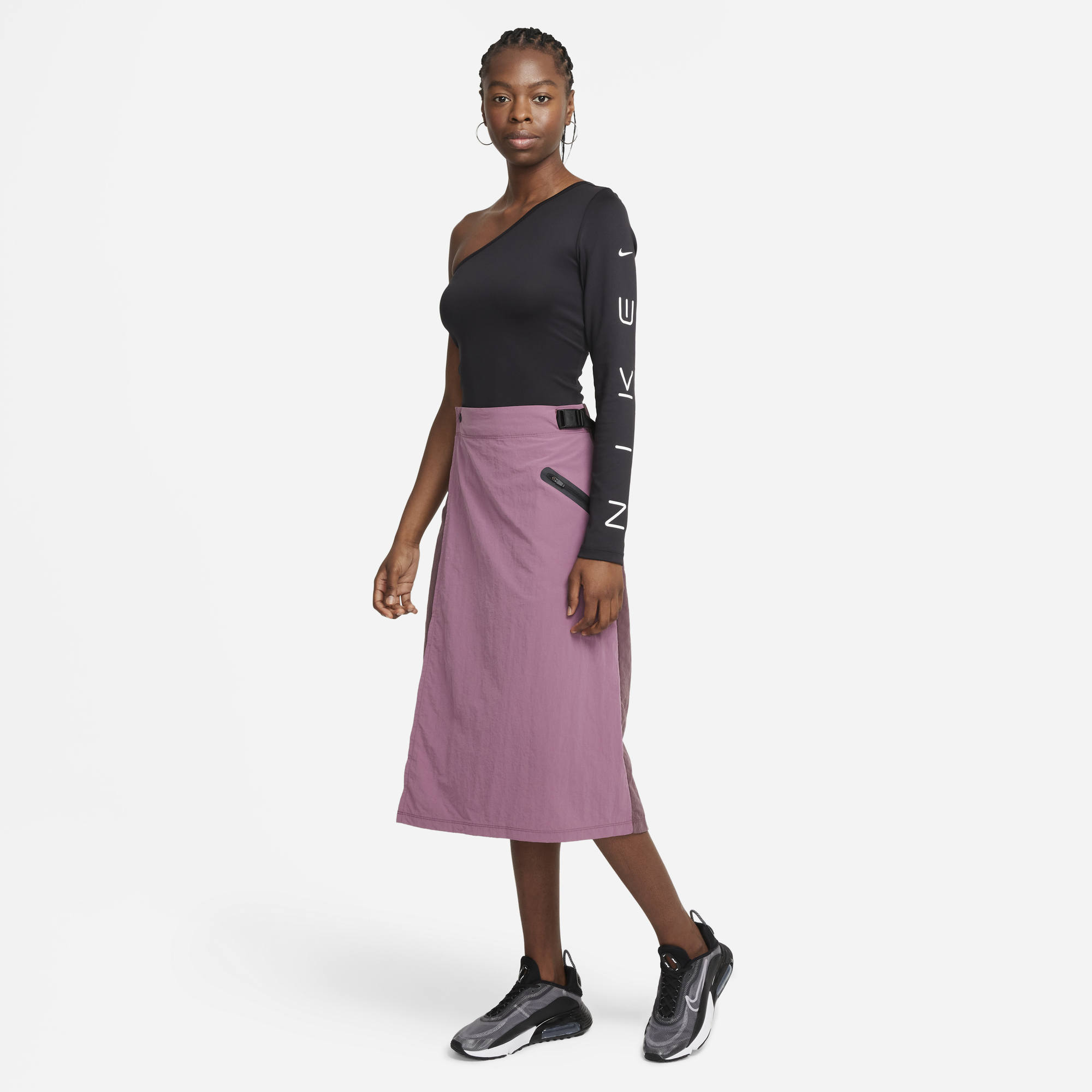 Nike Women's Tech Pack Skirt (Dark Wine/Light Mulberry)