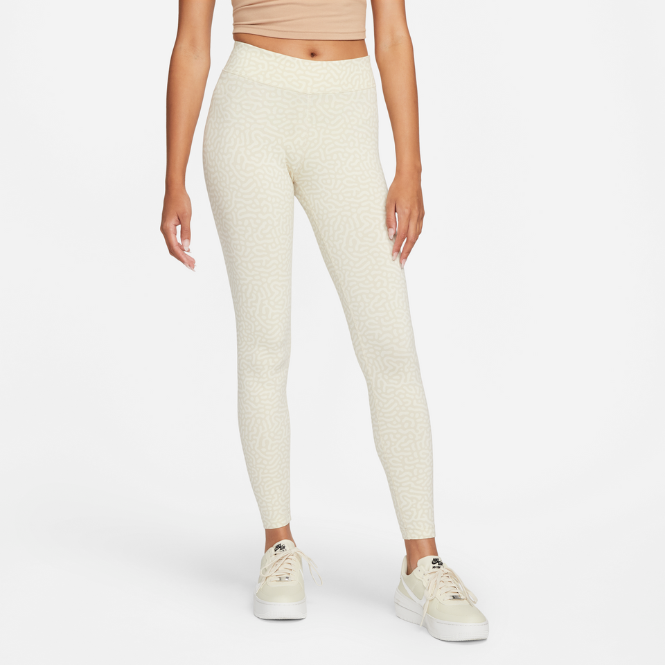 Nike Women's One Icon Clash Dri-fit Metallic-stripe Leggings In Black/  Metallic Gold/ White