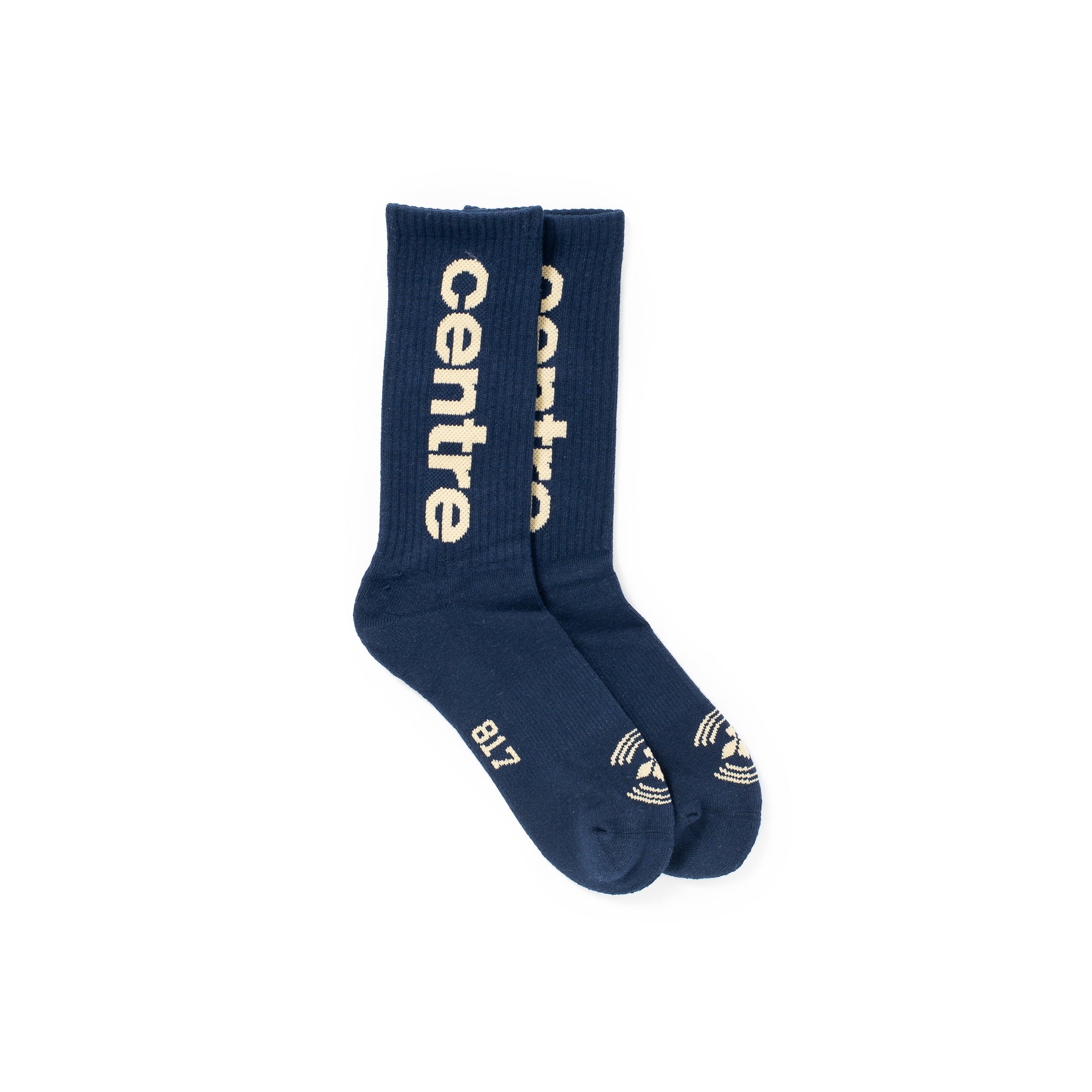 Centre Premium Casual Crew Socks (Navy)