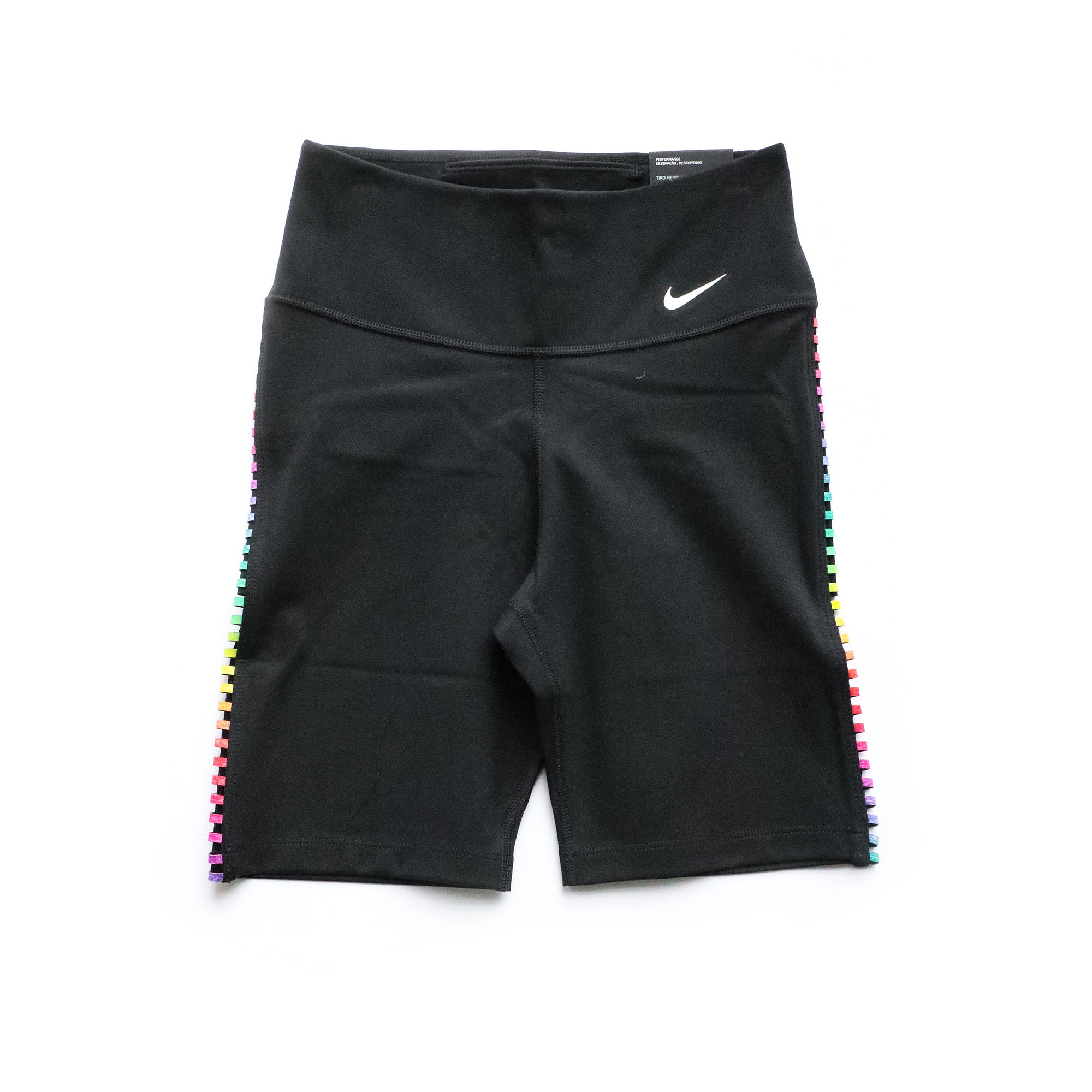 Nike Women's One Rainbow 7-Inch Shorts (Black/Multicolor) – Centre