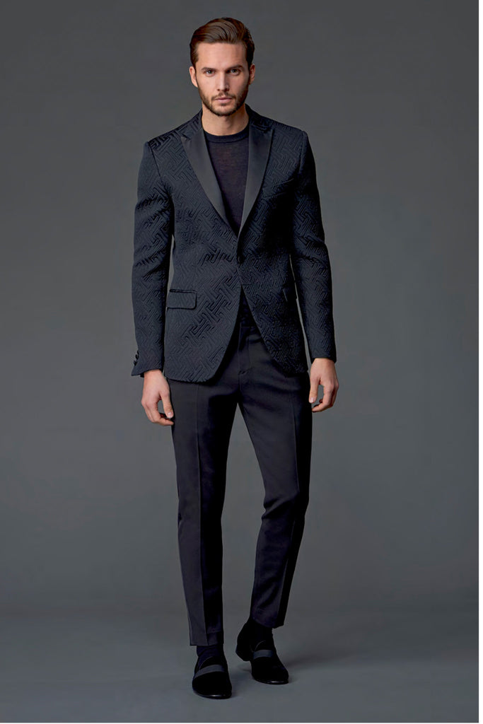 Versace Collection Quilted Tuxedo Blazer | Eleganza www.eNextDoor.com