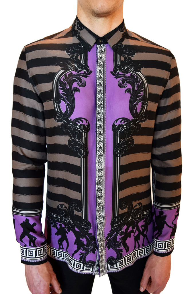 versace collection silk shirt