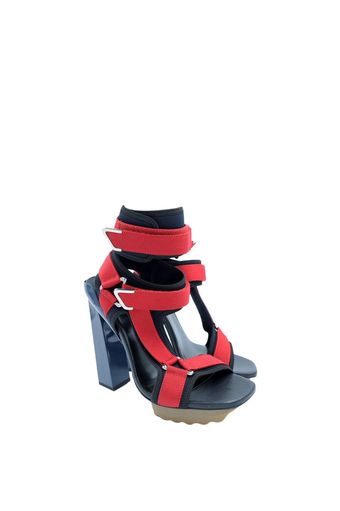Versace Neoprene Velcro Strap Sandals 