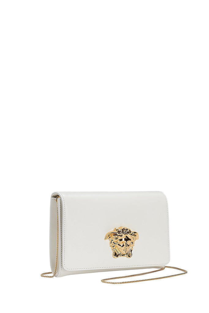 versace white clutch