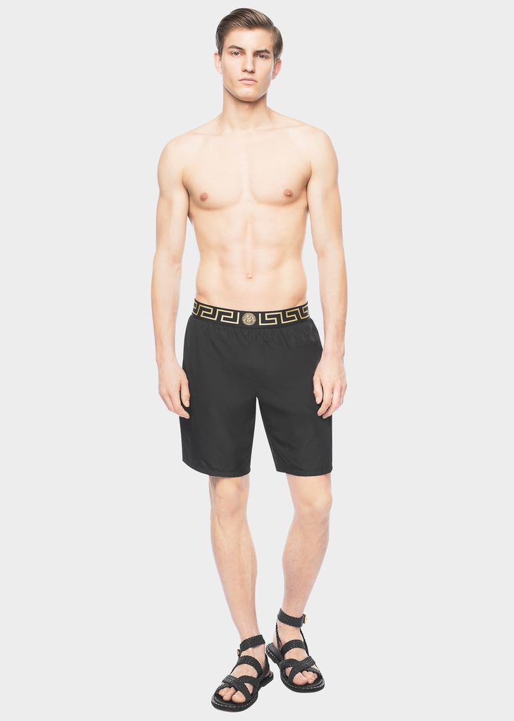 greca border baroque swim trunks