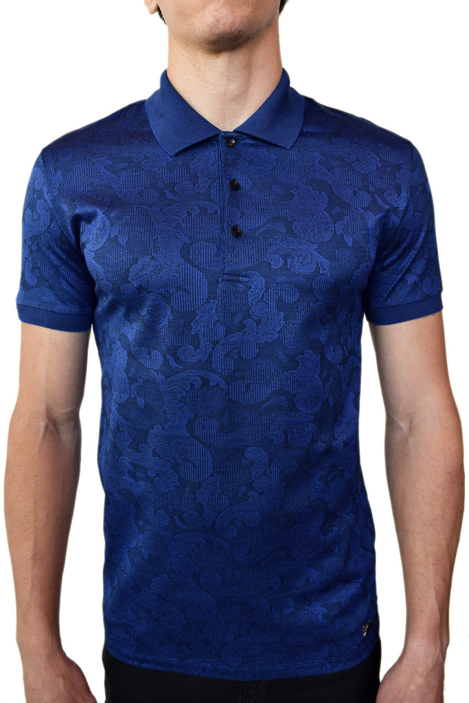 blue versace polo