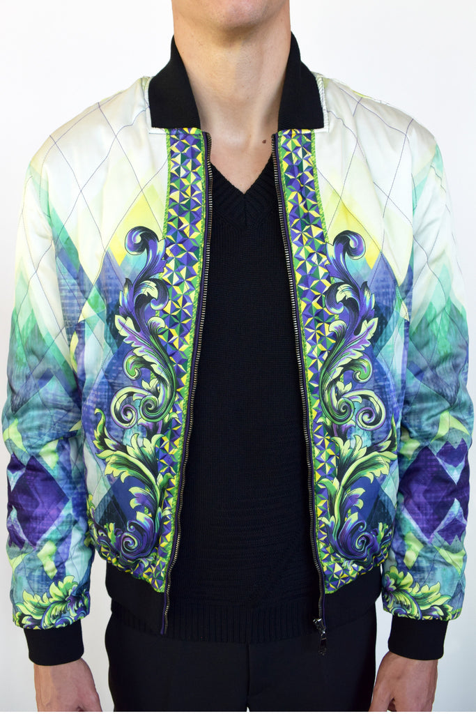 versace reversible bomber jacket