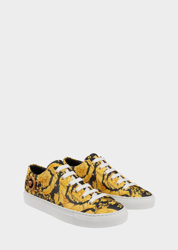 versace medusa leather sneakers