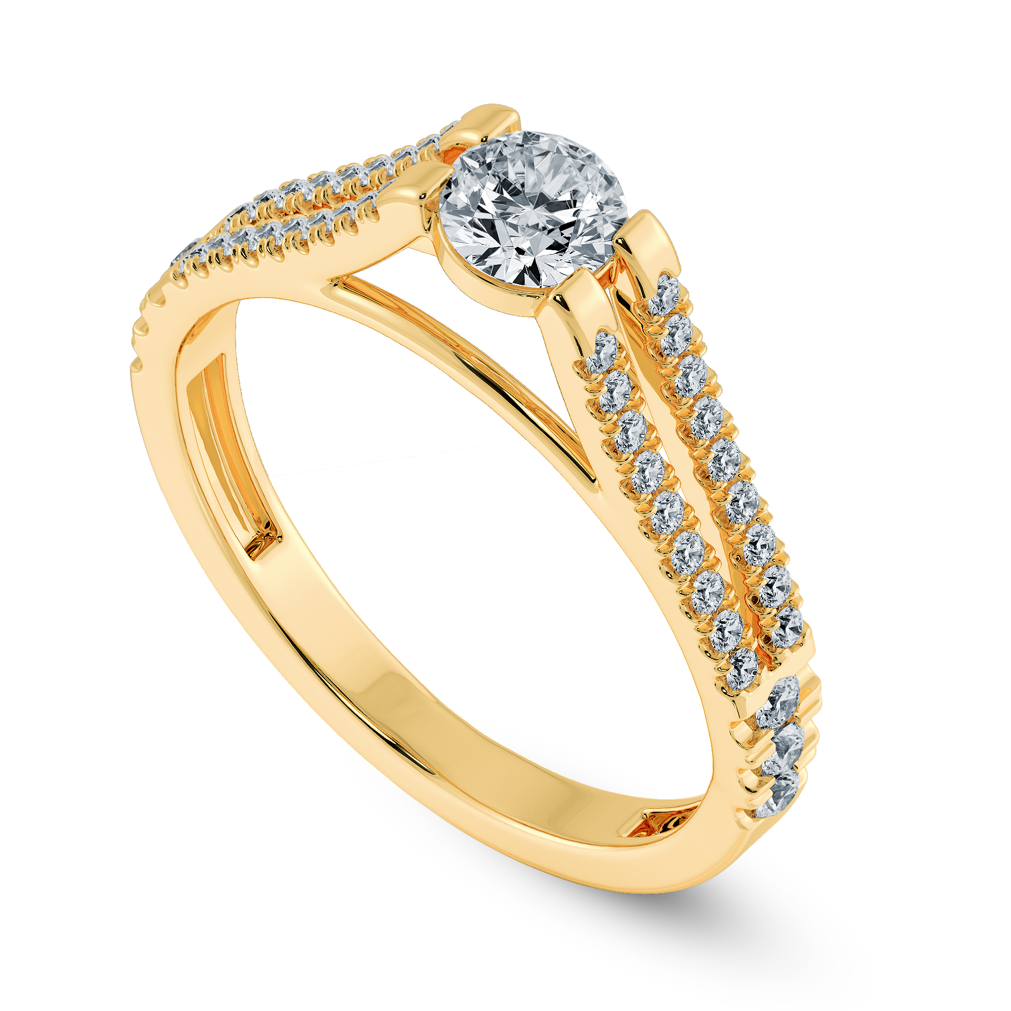 1.25 Carat 14K Gold Diamond Engagement Ring Cent=.50 VS1 Fancy Yellow Value=$7K+  | eBay