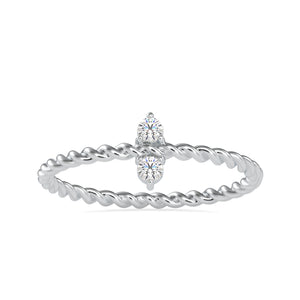 2 Diamond Platinum Engagement Ring JL PT 0670