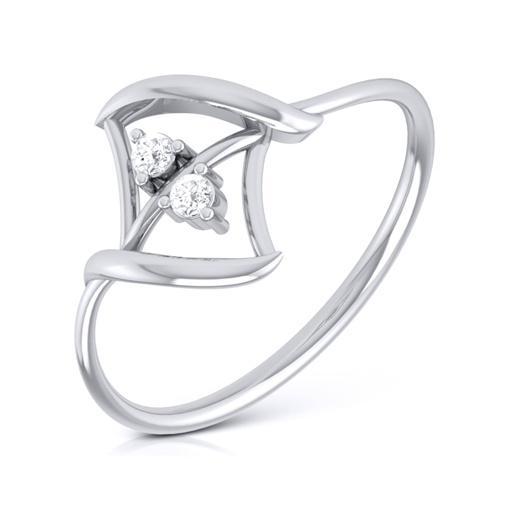 Platinum Diamond Ring for Women JL PT LR 80