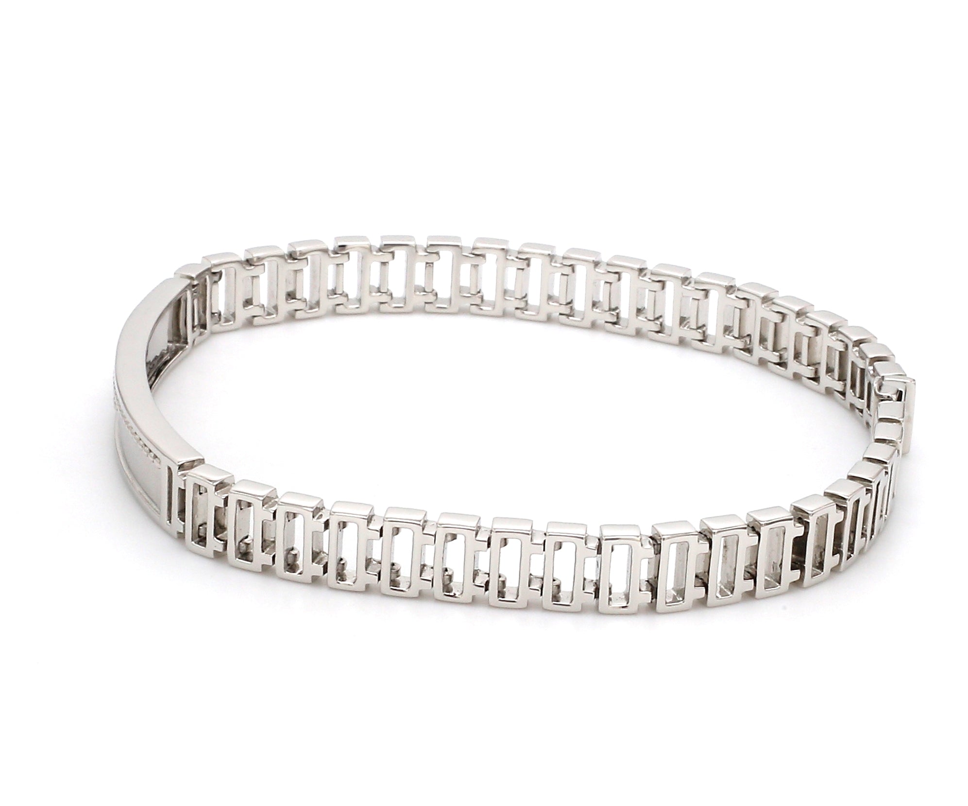 Platinum Uni Sex Thin Bracelet Jl Ptb 740 A Jeweloveus 