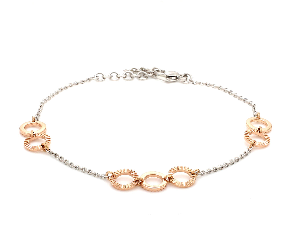 JL PTB 1076 Platinum Rose Gold Bracelet