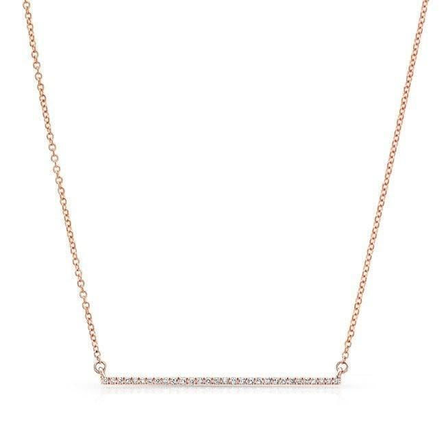 Diamond Bar Necklace