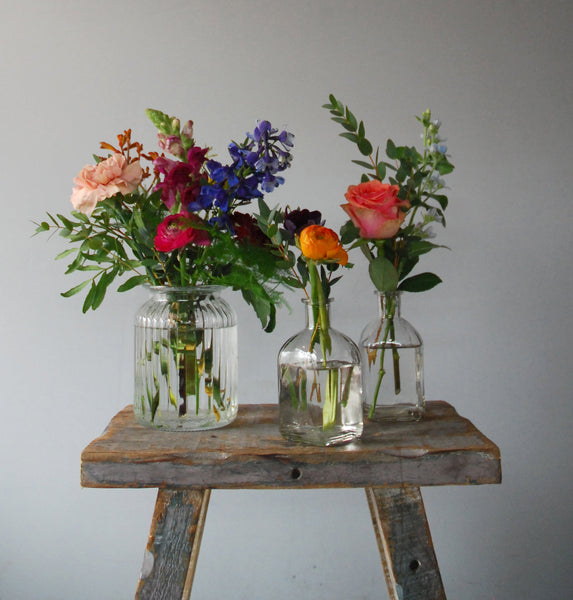 vibrant jars and bottles 