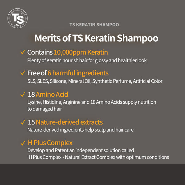 TS Keratin Shampoo benefits