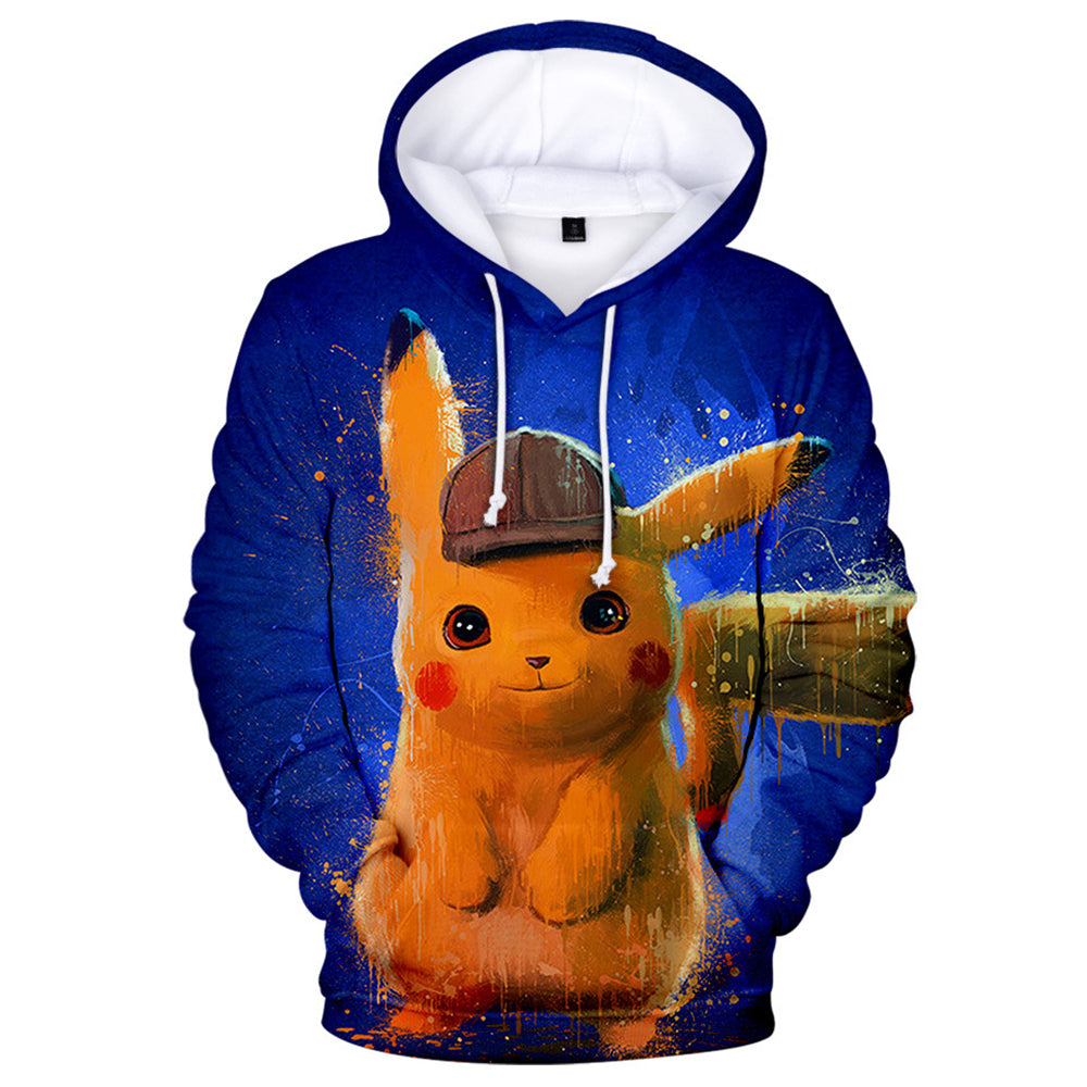 Pikachu Pokémon: Meisterdetektiv Pikachu Hoodie Pullover mit Kaputze