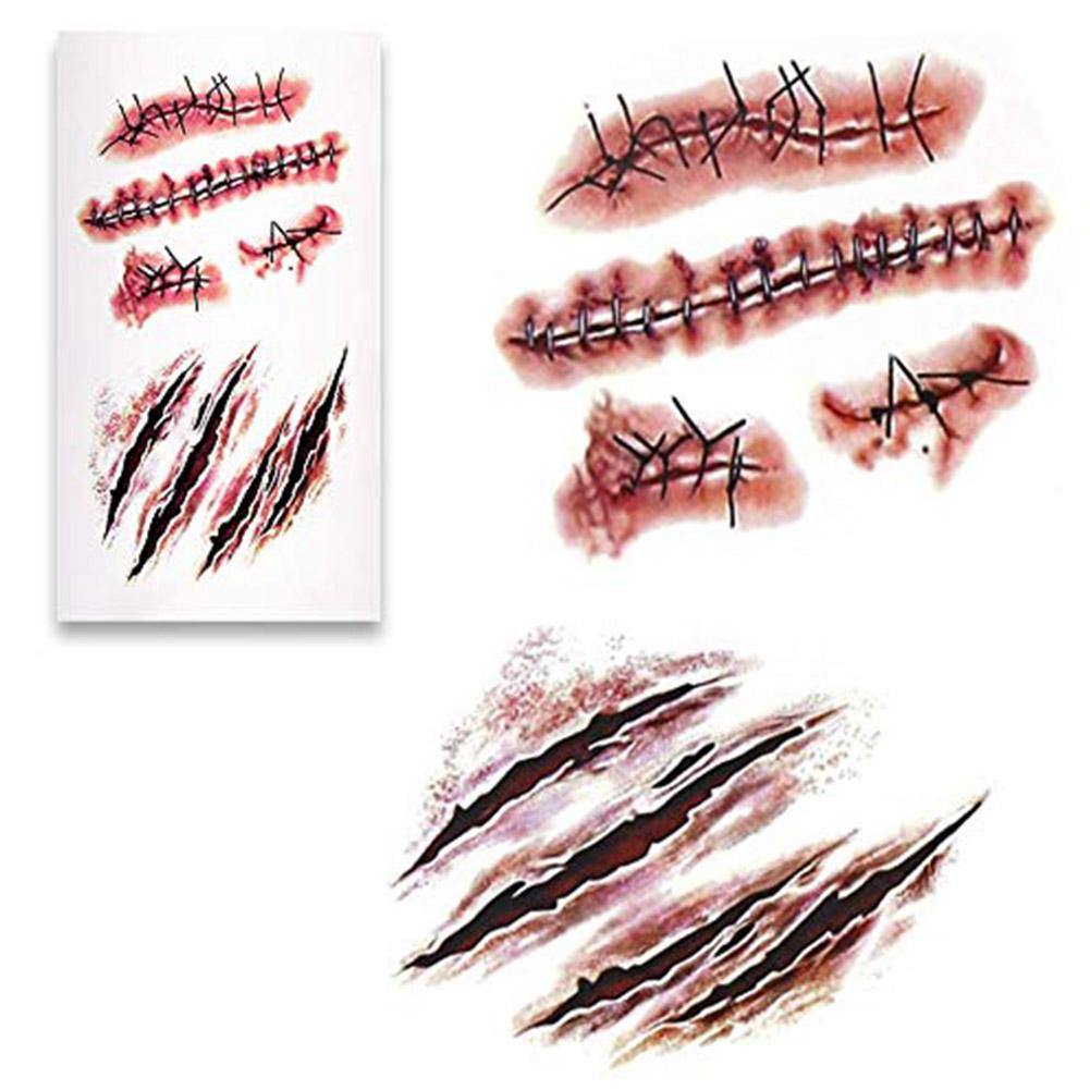 Temporare Tattoos 25pcs Tribal Tattoos Aufkleber Wasserdicht Narbe Tat Karnevalkostume