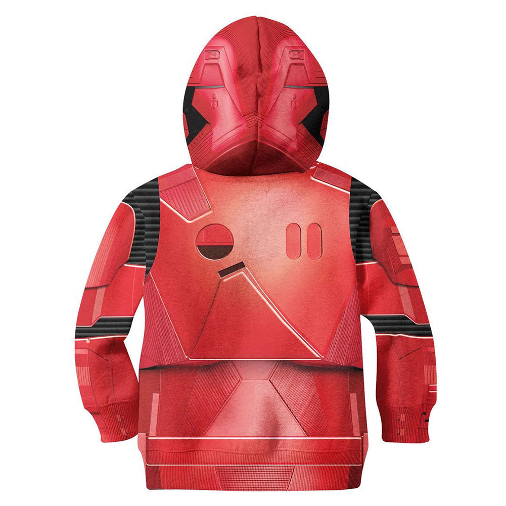 Star Wars Kinder Crimson Stormtrooper Hoodie 3D Sweatshirt Kinde – Karnevalkostüme