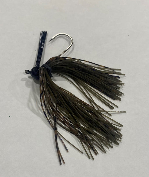 Arkie Lures Rattle Band Bass Jig, Size 1/4 oz., Color Black Crystalina