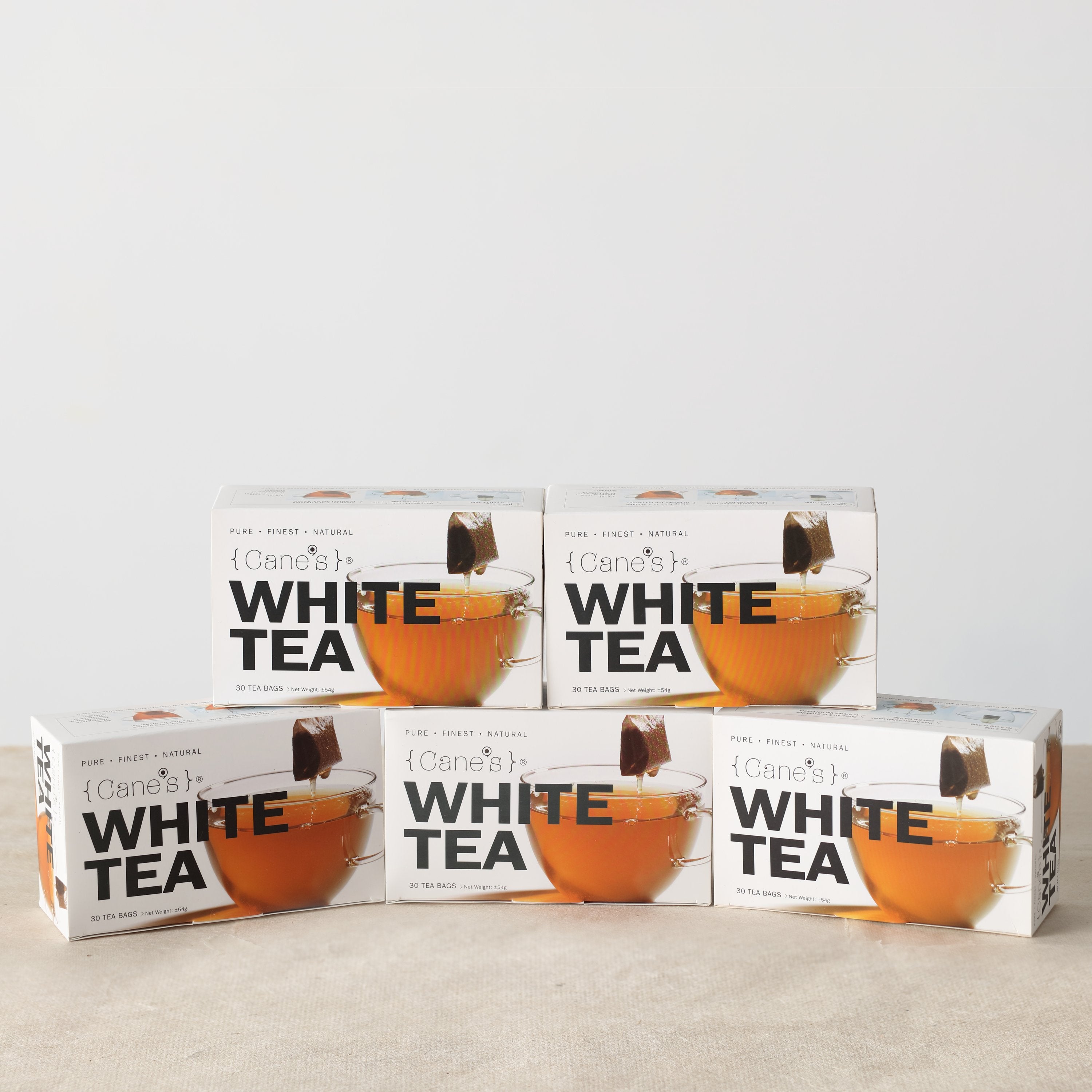 Cane’s White Tea E-Offer Value Pack (30 Teabags/ 5 Boxes)