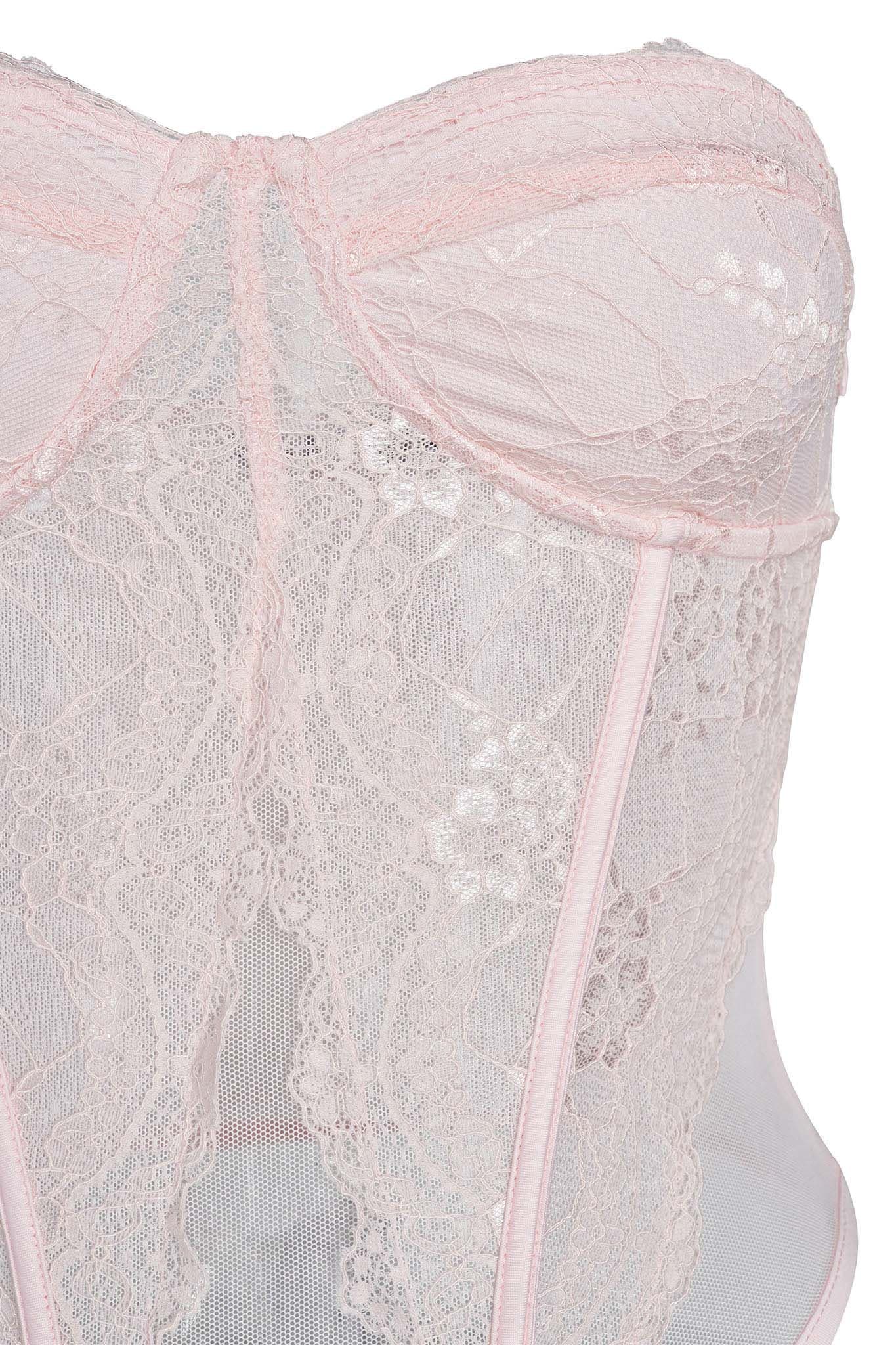 DEMIE CORSET - PINK : PASTEL PINK