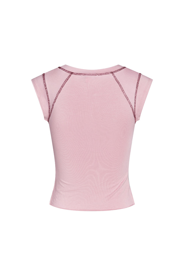 BRIAR TOP - PINK : BUTTERFLY