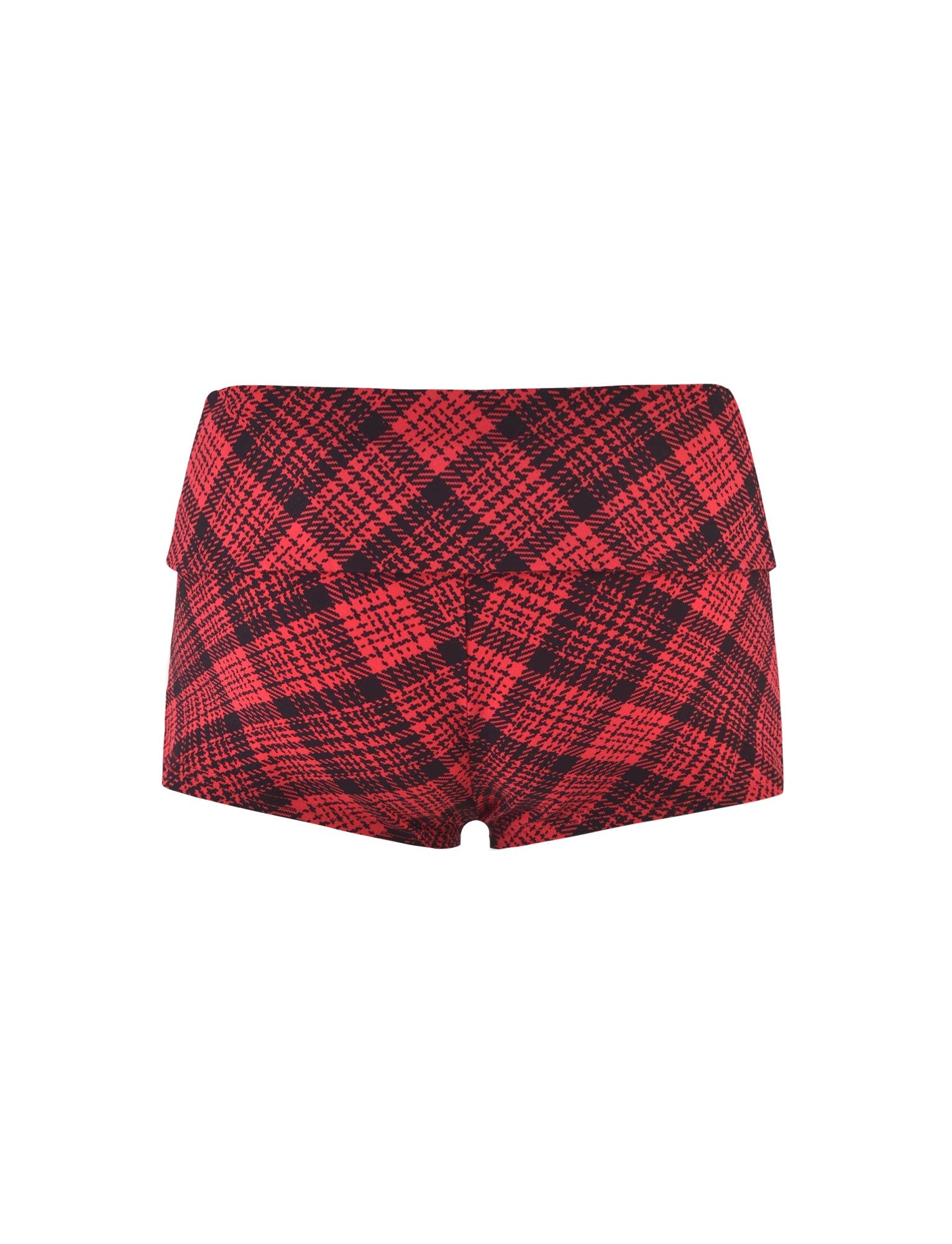 RHIANNON SHORT - RED CHECK