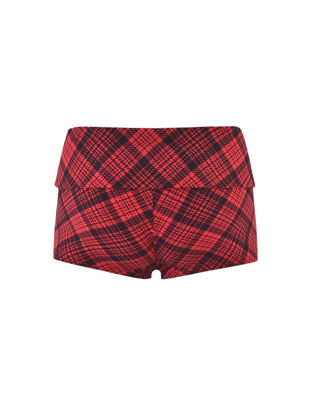 RHIANNON SHORT - RED CHECK