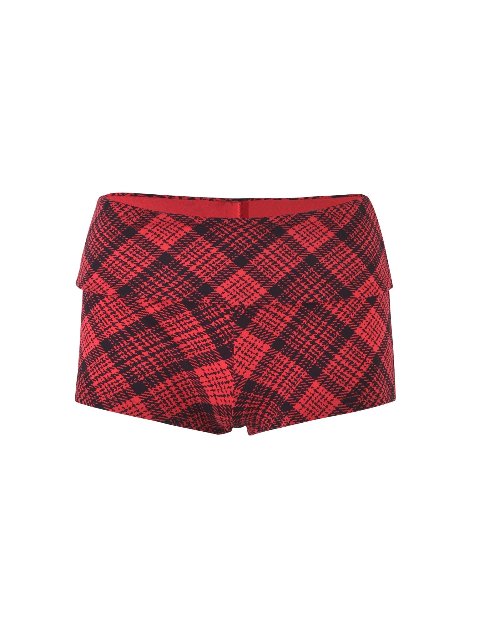 RHIANNON SHORT - RED CHECK