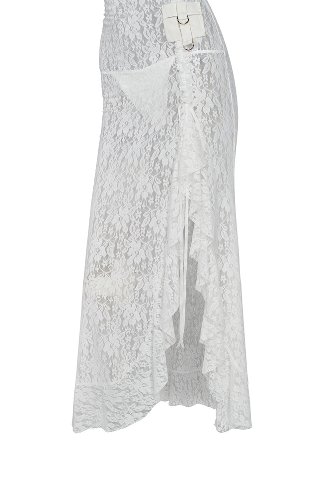 MASIE MAXI DRESS - WHITE : LACE