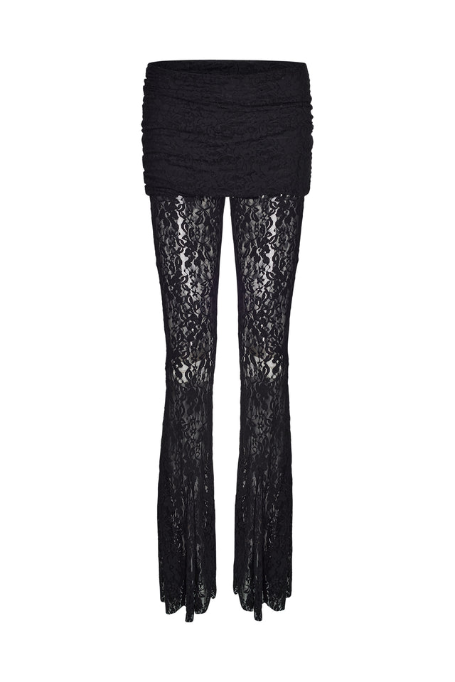 KYLEAH PANT - BLACK : LACE