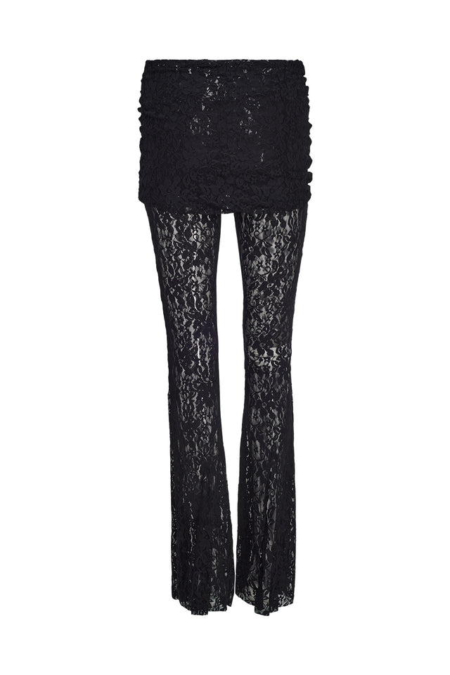 KYLEAH PANT - BLACK : LACE