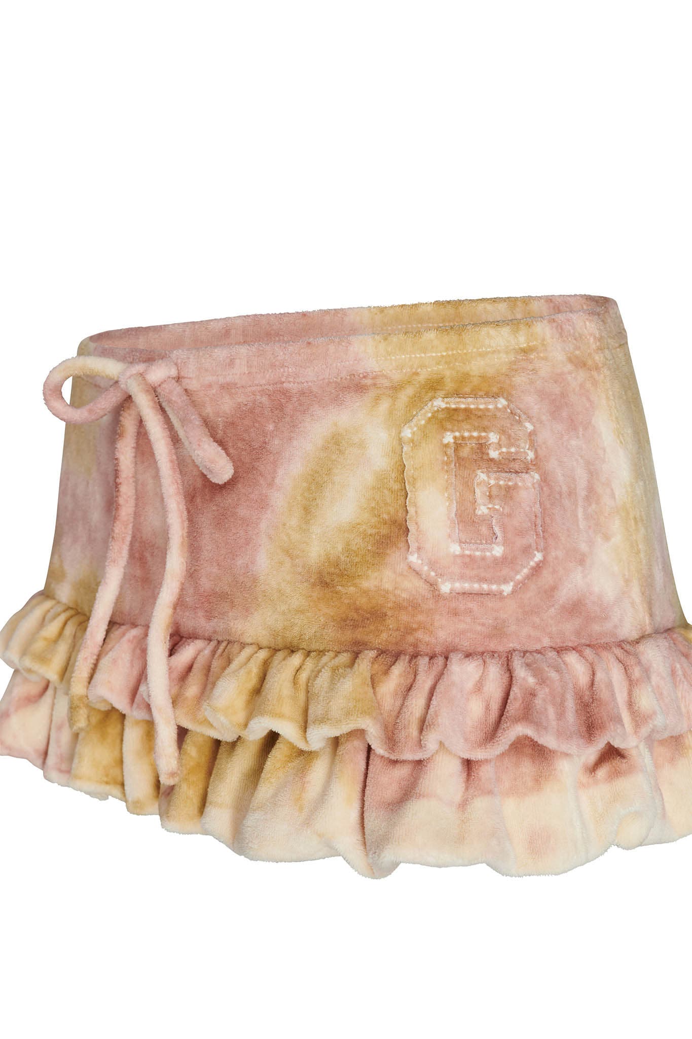 NARELLA VELOUR SKIRT - NEUTRAL : TIE DYE