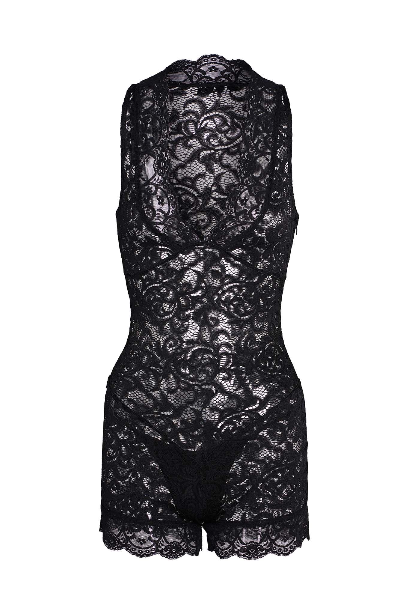 GEMMA ROMPER - BLACK