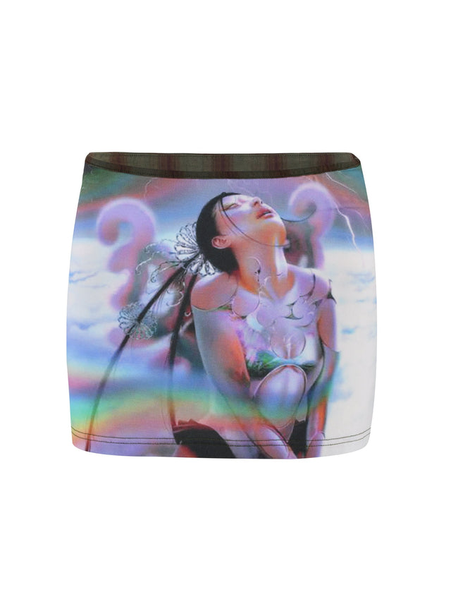 XARINA MINI SKIRT - ARTIST PRINT