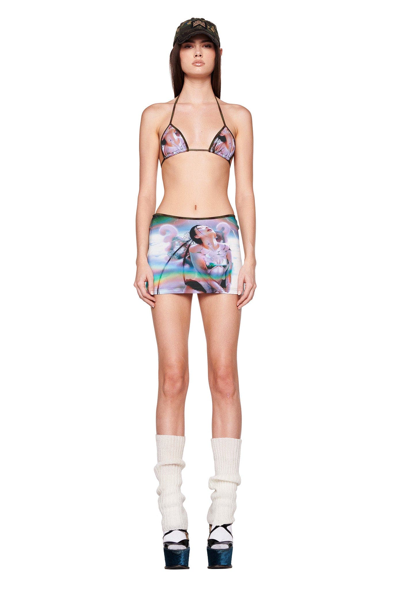 XARINA MINI SKIRT - ARTIST PRINT