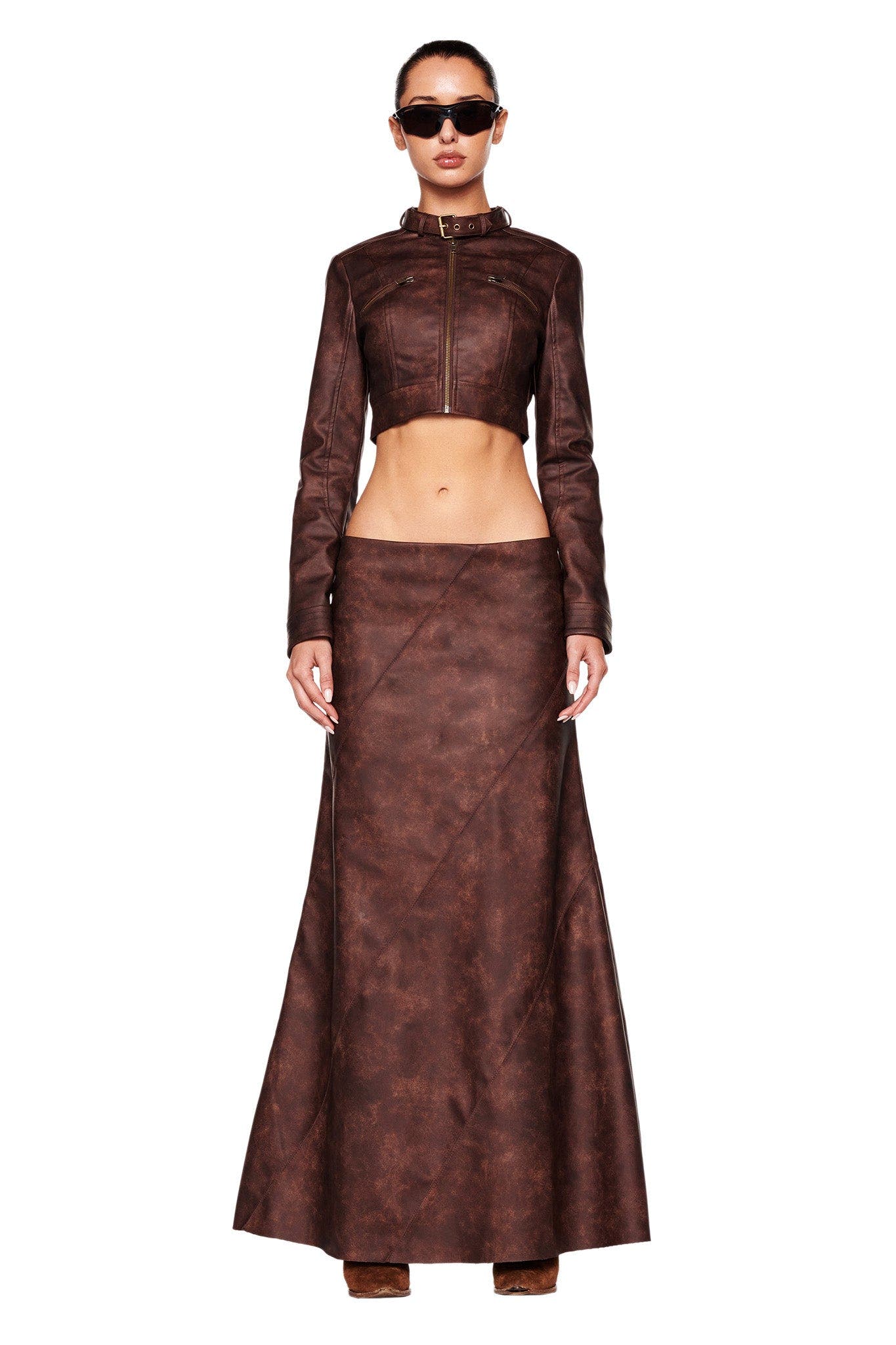 AROX SKIRT - BROWN