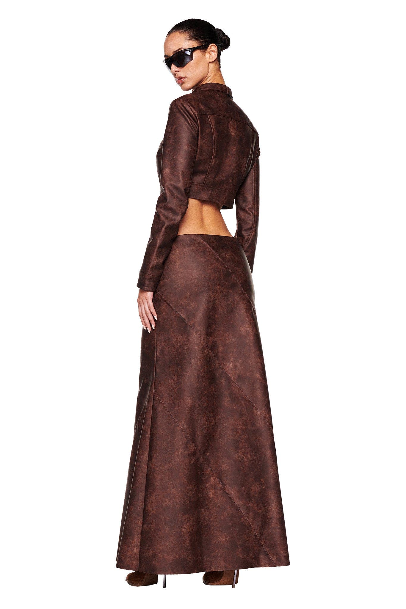 AROX SKIRT - BROWN