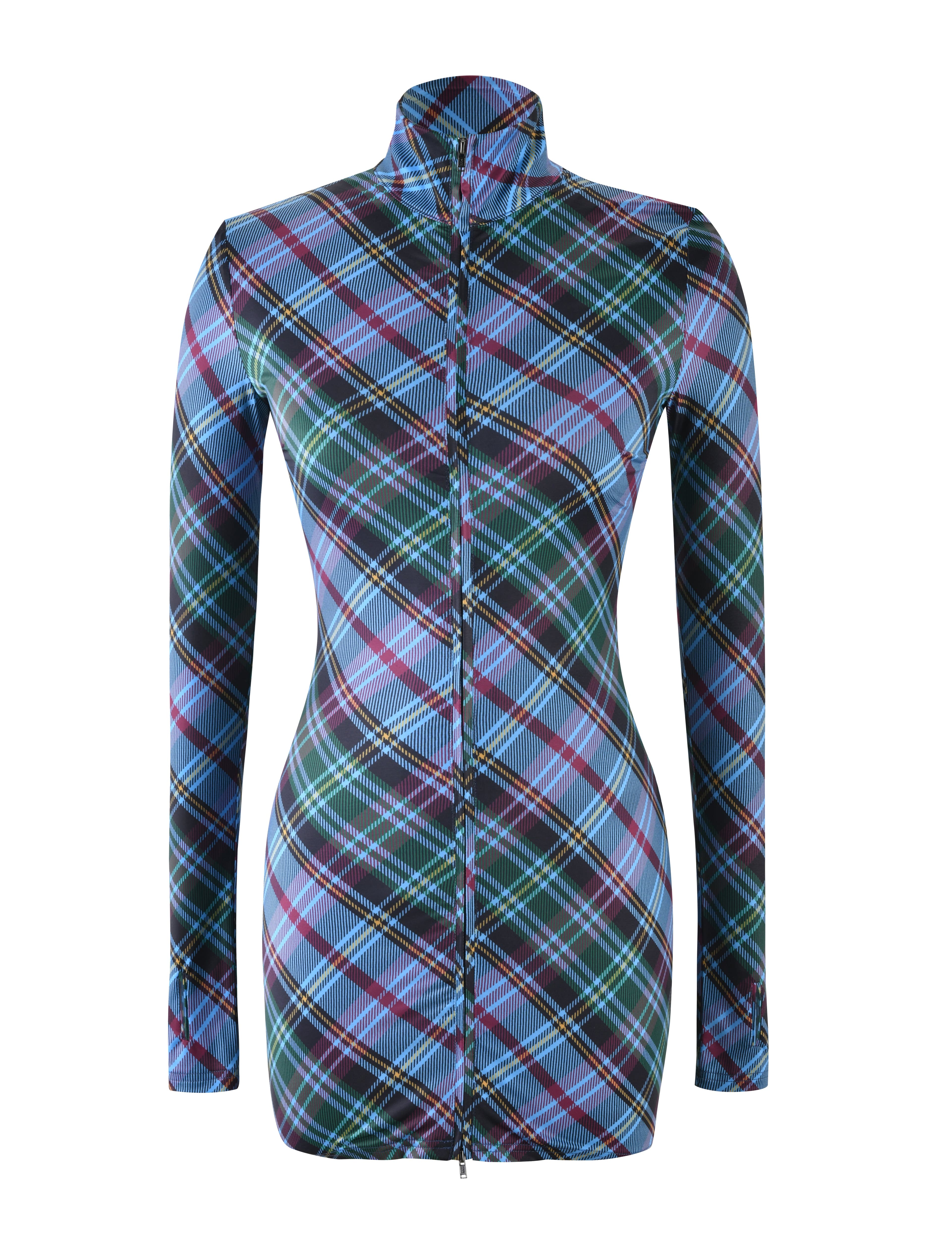 ALIZE DRESS - BLUE : PLAID