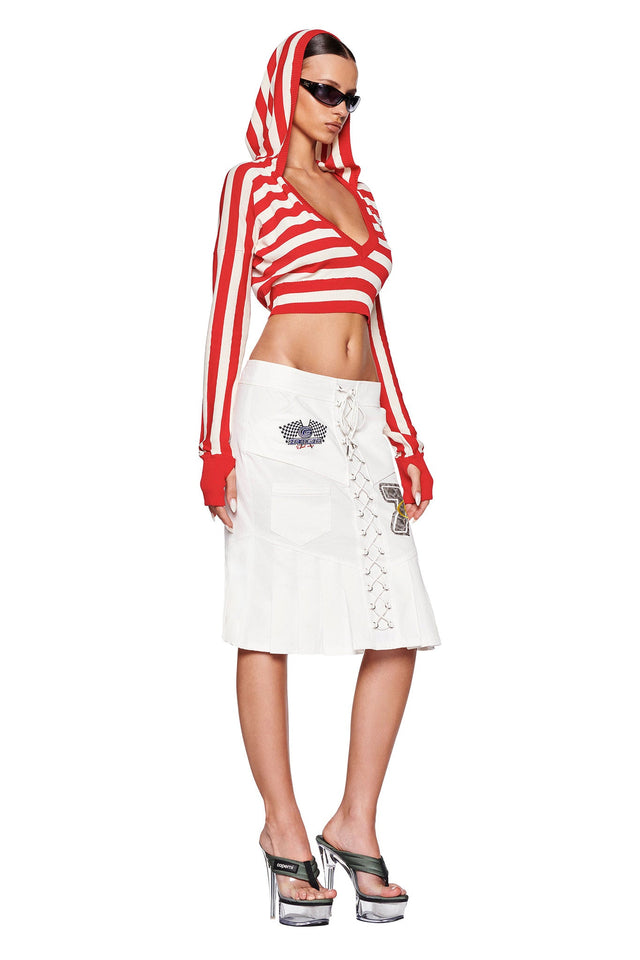 SUZI SWEATER - RED : STRIPE