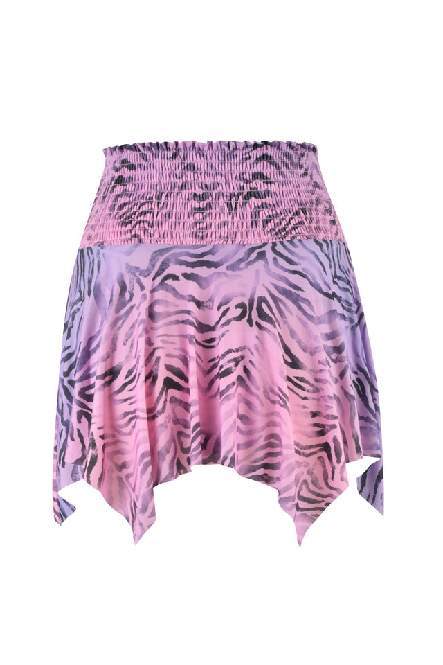 NAIA SKIRT - PURPLE : ZEBRA