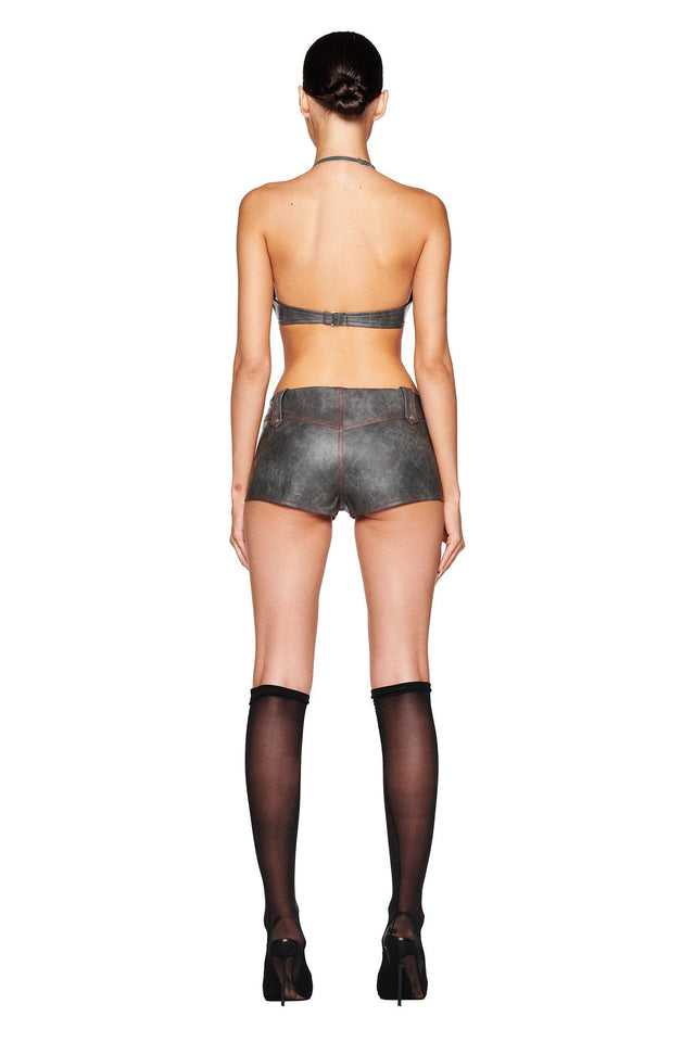 ALANA SHORT - GREY : CHARCOAL