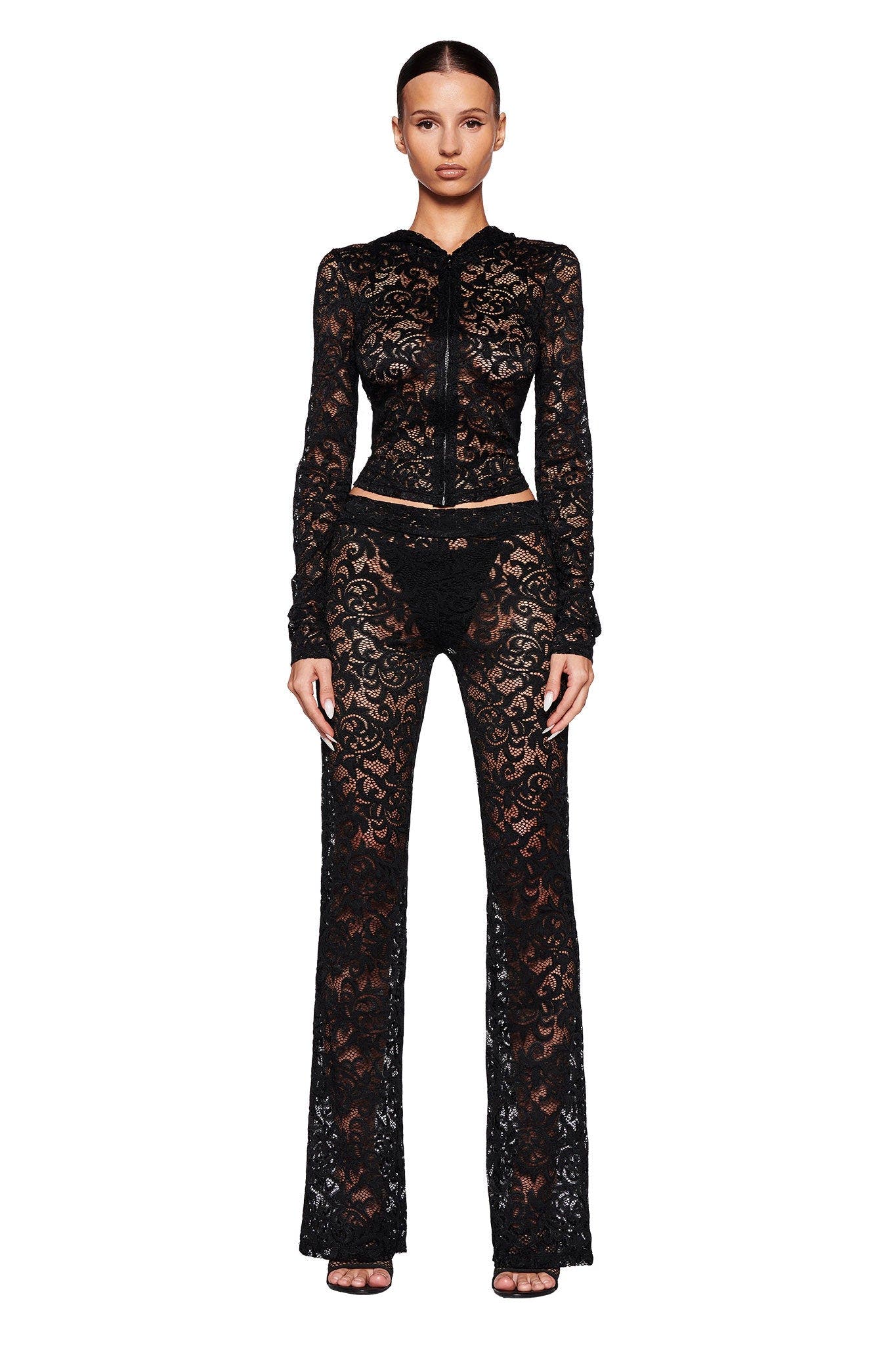 BLARE TRACKPANT - BLACK : LACE